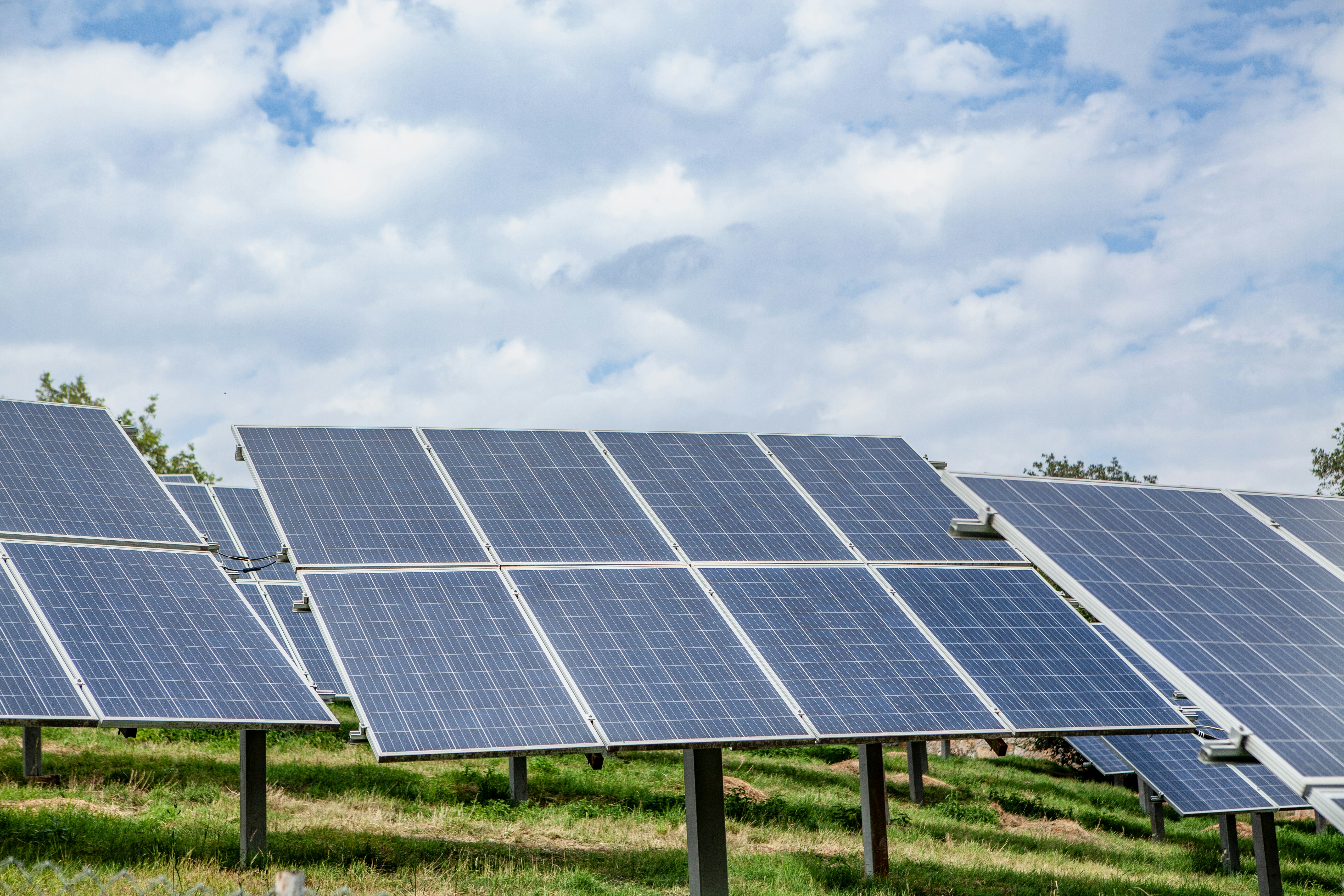 Home with solar panels